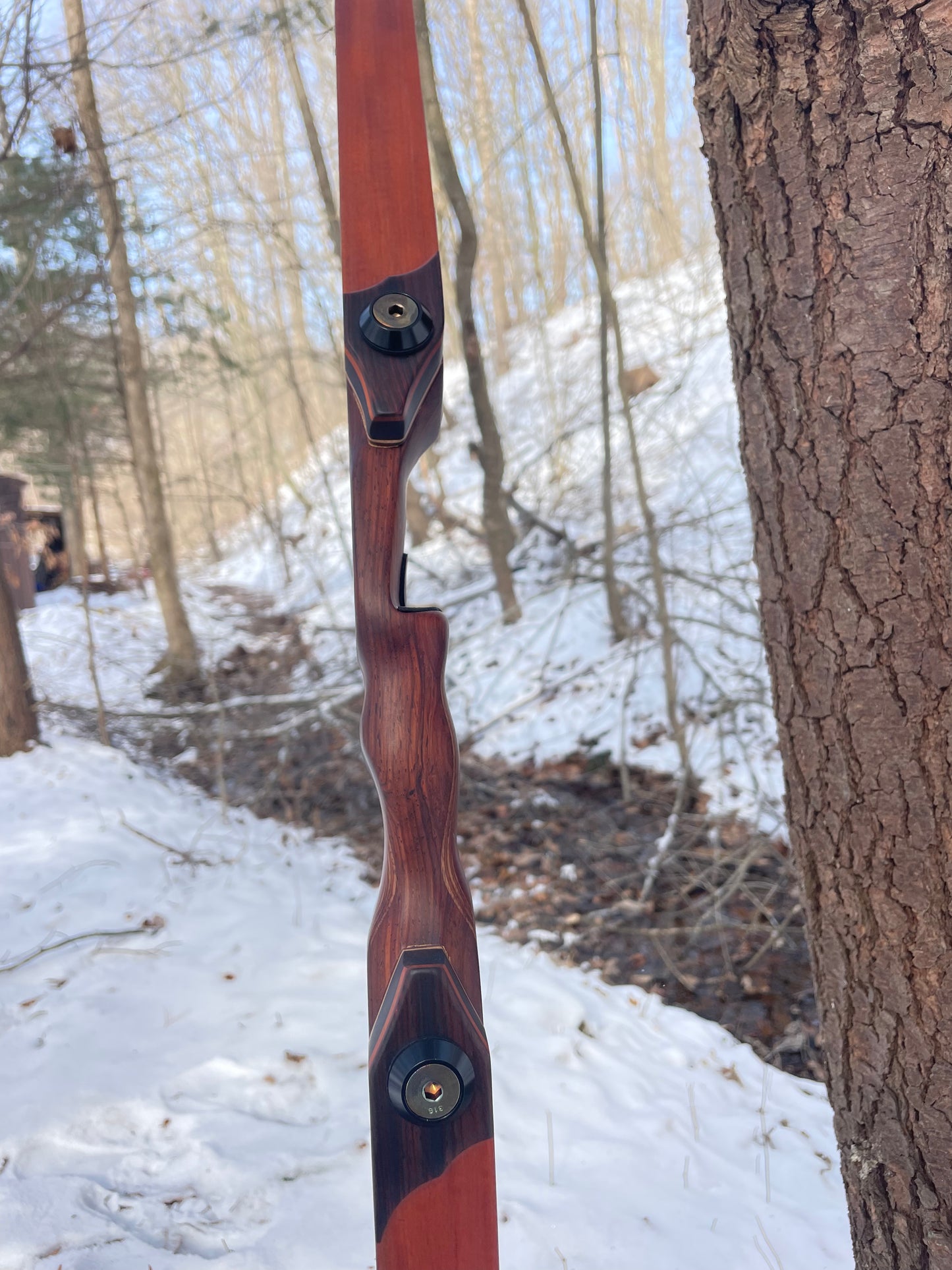 62" Hayestani Take Down Longbow 44.5# @ 28"