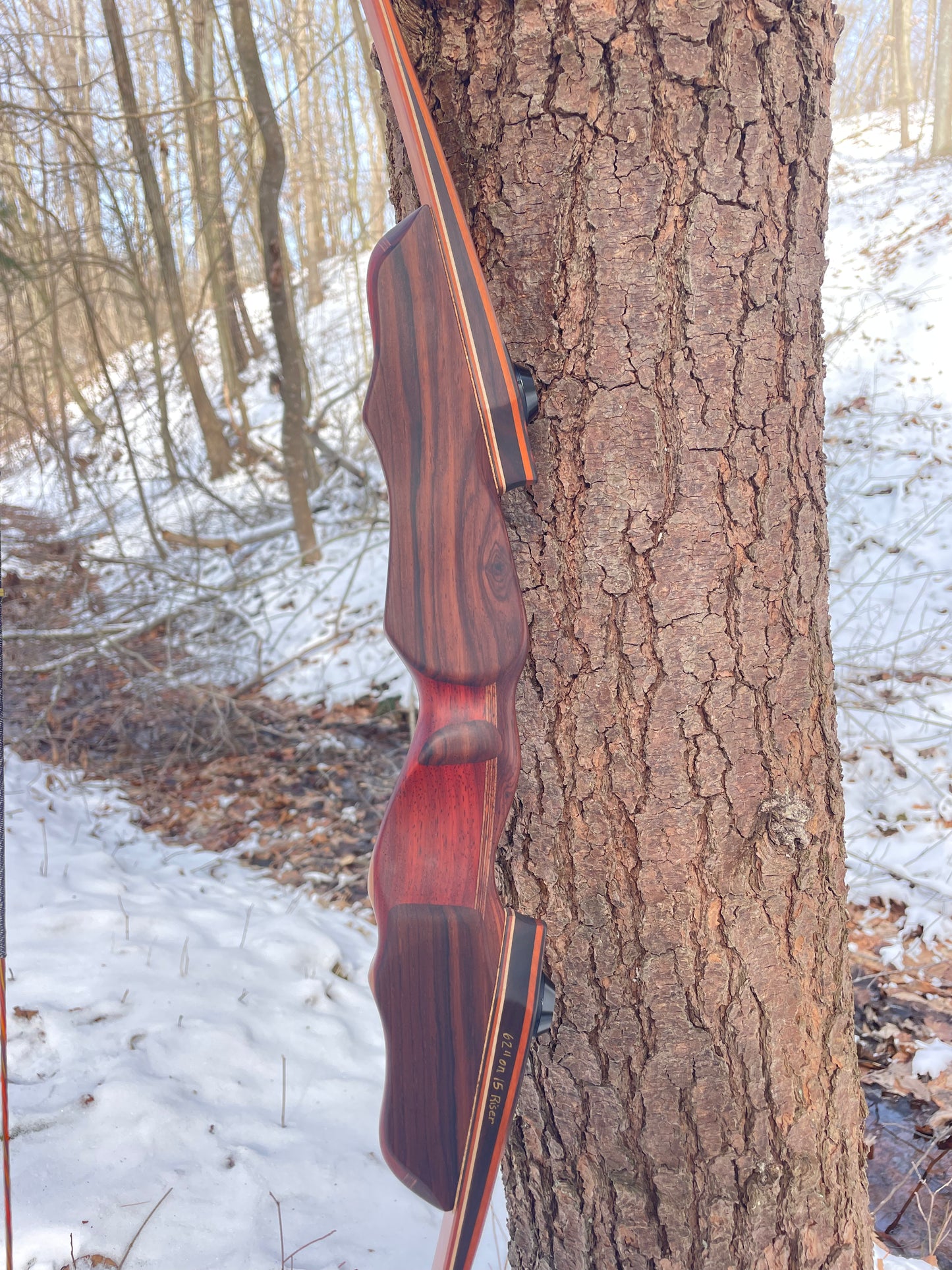 62" Hayestani Take Down Longbow 44.5# @ 28"